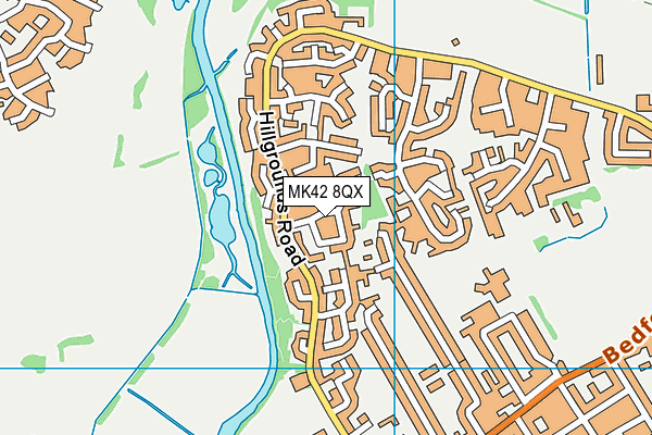 MK42 8QX map - OS VectorMap District (Ordnance Survey) MK42 8QX map - OS VectorMap District (Ordnance Survey)