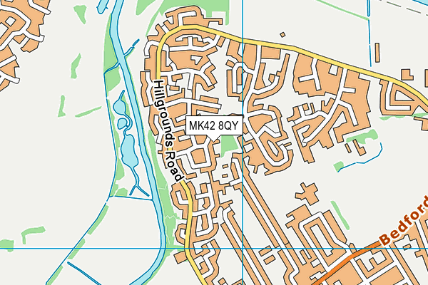 MK42 8QY map - OS VectorMap District (Ordnance Survey) MK42 8QY map - OS VectorMap District (Ordnance Survey)