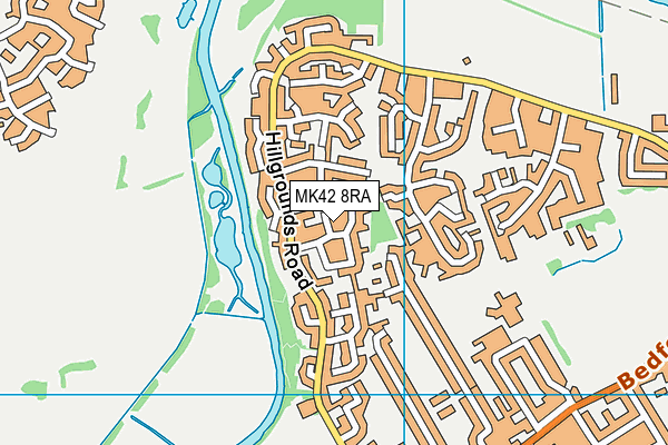 MK42 8RA map - OS VectorMap District (Ordnance Survey) MK42 8RA map - OS VectorMap District (Ordnance Survey)