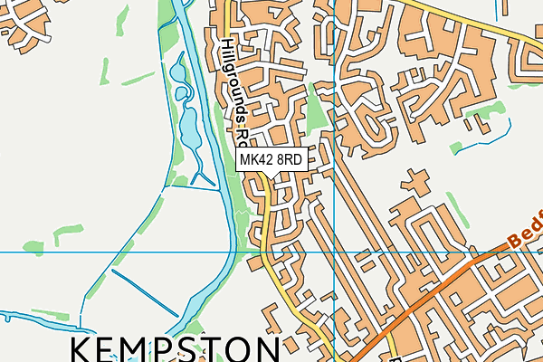 MK42 8RD map - OS VectorMap District (Ordnance Survey) MK42 8RD map - OS VectorMap District (Ordnance Survey)