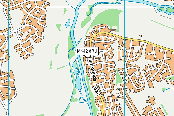 MK42 8RU map - OS VectorMap District (Ordnance Survey) MK42 8RU map - OS VectorMap District (Ordnance Survey)