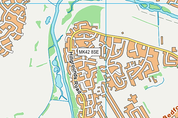 MK42 8SE map - OS VectorMap District (Ordnance Survey) MK42 8SE map - OS VectorMap District (Ordnance Survey)