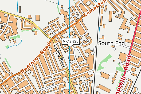 MK42 8SL map - OS VectorMap District (Ordnance Survey) MK42 8SL map - OS VectorMap District (Ordnance Survey)