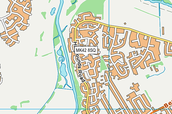 MK42 8SQ map - OS VectorMap District (Ordnance Survey) MK42 8SQ map - OS VectorMap District (Ordnance Survey)