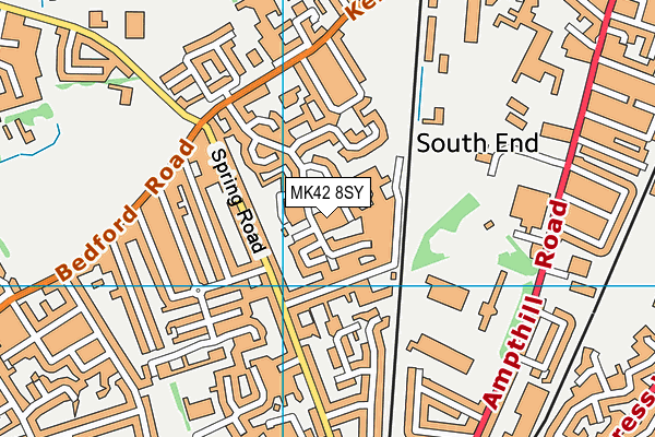 MK42 8SY map - OS VectorMap District (Ordnance Survey) MK42 8SY map - OS VectorMap District (Ordnance Survey)