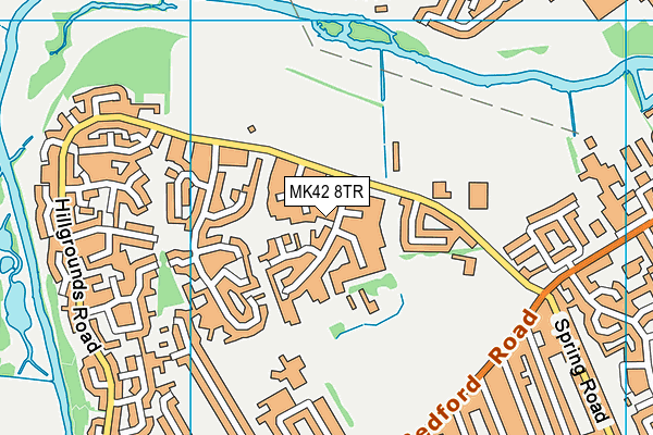 MK42 8TR map - OS VectorMap District (Ordnance Survey) MK42 8TR map - OS VectorMap District (Ordnance Survey)