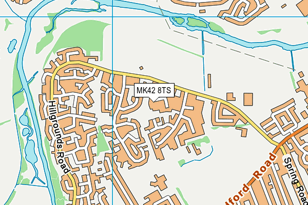 MK42 8TS map - OS VectorMap District (Ordnance Survey) MK42 8TS map - OS VectorMap District (Ordnance Survey)