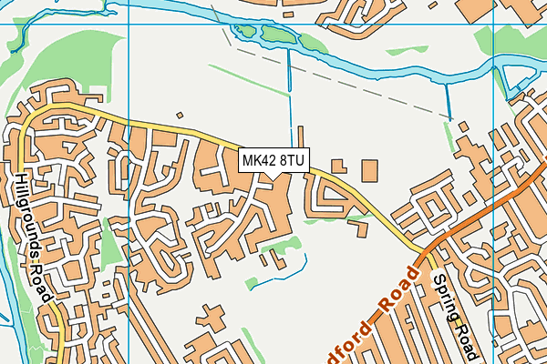 MK42 8TU map - OS VectorMap District (Ordnance Survey) MK42 8TU map - OS VectorMap District (Ordnance Survey)