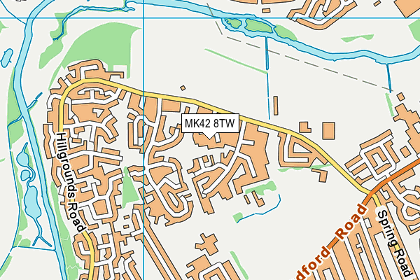MK42 8TW map - OS VectorMap District (Ordnance Survey) MK42 8TW map - OS VectorMap District (Ordnance Survey)