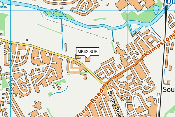 MK42 8UB map - OS VectorMap District (Ordnance Survey) MK42 8UB map - OS VectorMap District (Ordnance Survey)