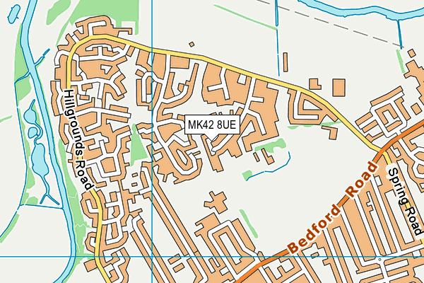 MK42 8UE map - OS VectorMap District (Ordnance Survey) MK42 8UE map - OS VectorMap District (Ordnance Survey)