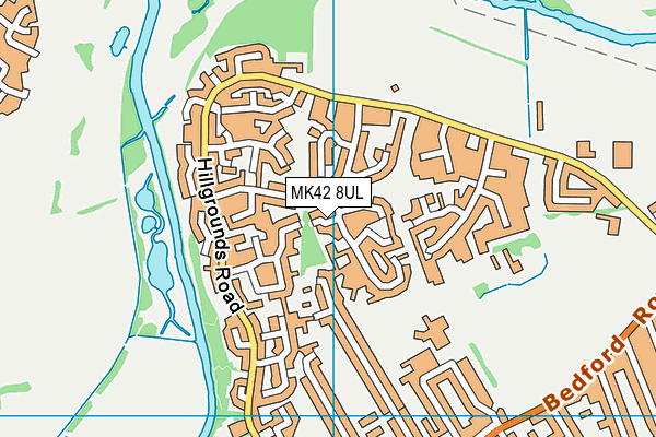 MK42 8UL map - OS VectorMap District (Ordnance Survey) MK42 8UL map - OS VectorMap District (Ordnance Survey)