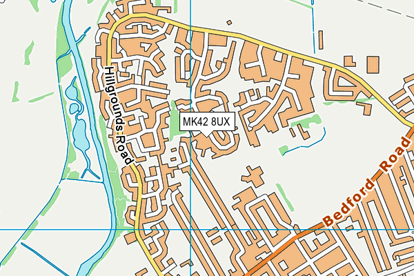 MK42 8UX map - OS VectorMap District (Ordnance Survey) MK42 8UX map - OS VectorMap District (Ordnance Survey)