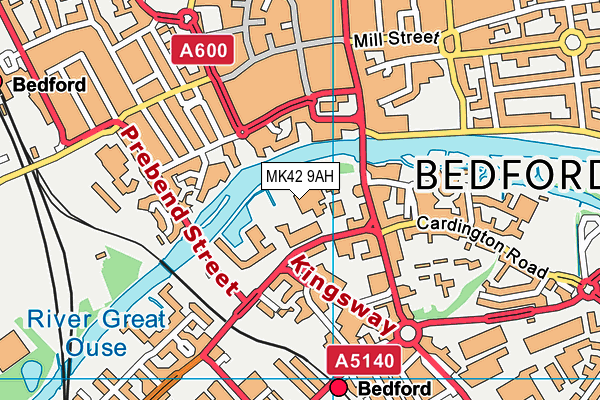MK42 9AH map - OS VectorMap District (Ordnance Survey) MK42 9AH map - OS VectorMap District (Ordnance Survey)