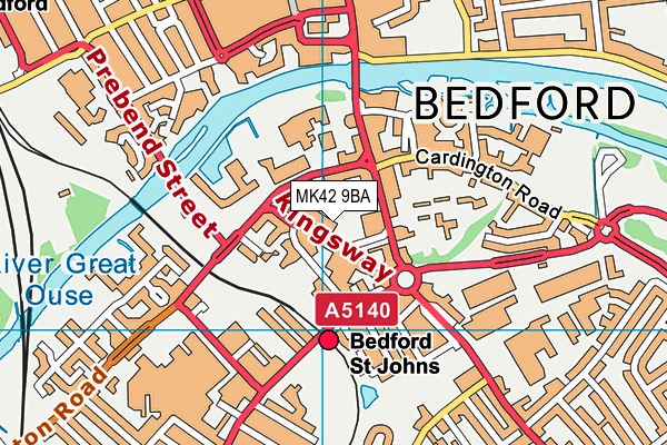 MK42 9BA map - OS VectorMap District (Ordnance Survey) MK42 9BA map - OS VectorMap District (Ordnance Survey)