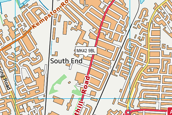 MK42 9BL map - OS VectorMap District (Ordnance Survey) MK42 9BL map - OS VectorMap District (Ordnance Survey)