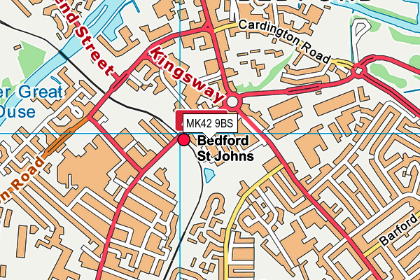 MK42 9BS map - OS VectorMap District (Ordnance Survey) MK42 9BS map - OS VectorMap District (Ordnance Survey)