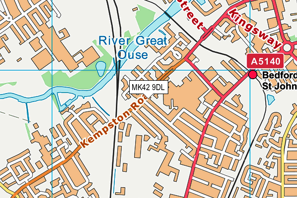 MK42 9DL map - OS VectorMap District (Ordnance Survey) MK42 9DL map - OS VectorMap District (Ordnance Survey)