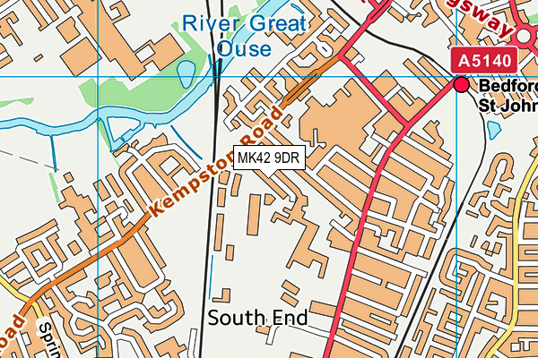 MK42 9DR map - OS VectorMap District (Ordnance Survey) MK42 9DR map - OS VectorMap District (Ordnance Survey)