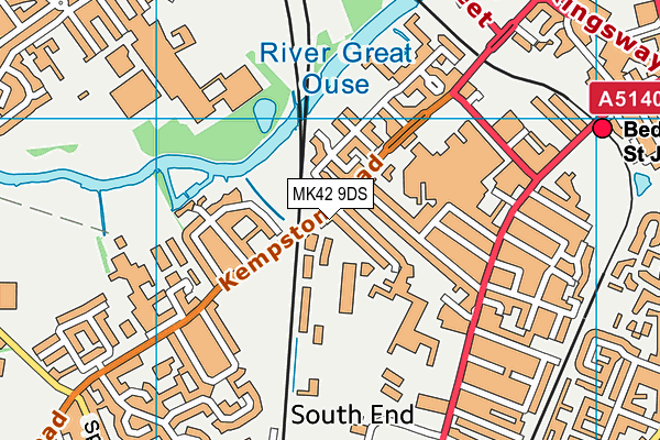 MK42 9DS map - OS VectorMap District (Ordnance Survey) MK42 9DS map - OS VectorMap District (Ordnance Survey)