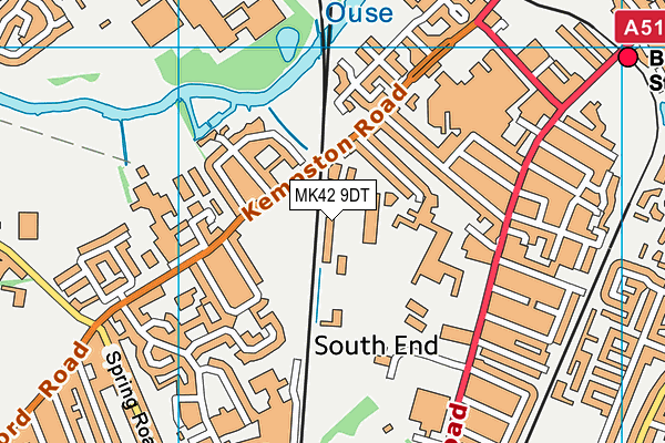 MK42 9DT map - OS VectorMap District (Ordnance Survey) MK42 9DT map - OS VectorMap District (Ordnance Survey)