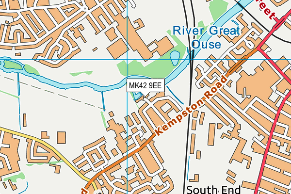 MK42 9EE map - OS VectorMap District (Ordnance Survey) MK42 9EE map - OS VectorMap District (Ordnance Survey)