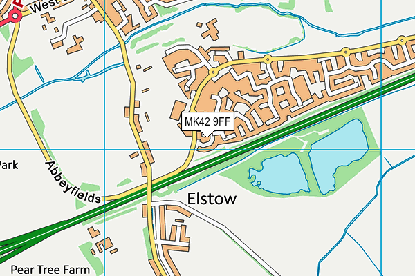 MK42 9FF map - OS VectorMap District (Ordnance Survey) MK42 9FF map - OS VectorMap District (Ordnance Survey)