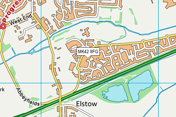 MK42 9FG map - OS VectorMap District (Ordnance Survey) MK42 9FG map - OS VectorMap District (Ordnance Survey)