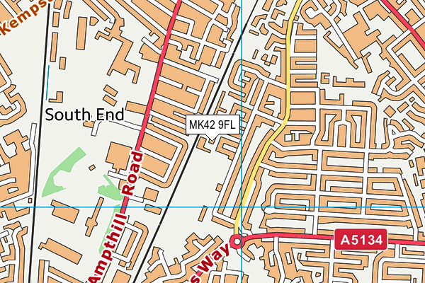 MK42 9FL map - OS VectorMap District (Ordnance Survey) MK42 9FL map - OS VectorMap District (Ordnance Survey)
