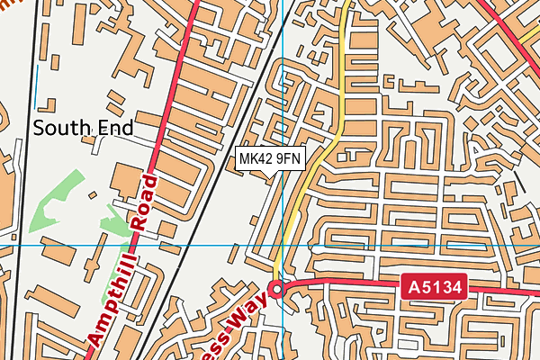 MK42 9FN map - OS VectorMap District (Ordnance Survey) MK42 9FN map - OS VectorMap District (Ordnance Survey)