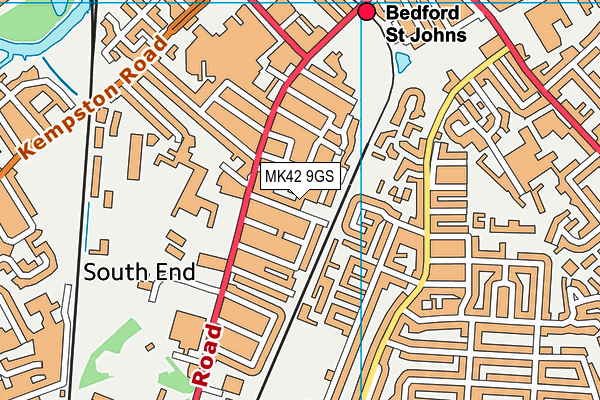 MK42 9GS map - OS VectorMap District (Ordnance Survey) MK42 9GS map - OS VectorMap District (Ordnance Survey)