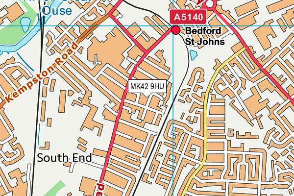 MK42 9HU map - OS VectorMap District (Ordnance Survey) MK42 9HU map - OS VectorMap District (Ordnance Survey)