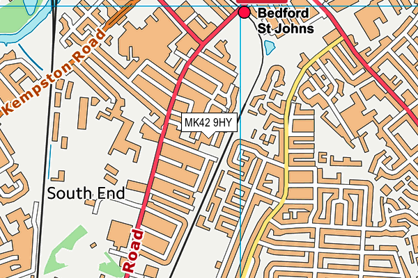 MK42 9HY map - OS VectorMap District (Ordnance Survey) MK42 9HY map - OS VectorMap District (Ordnance Survey)