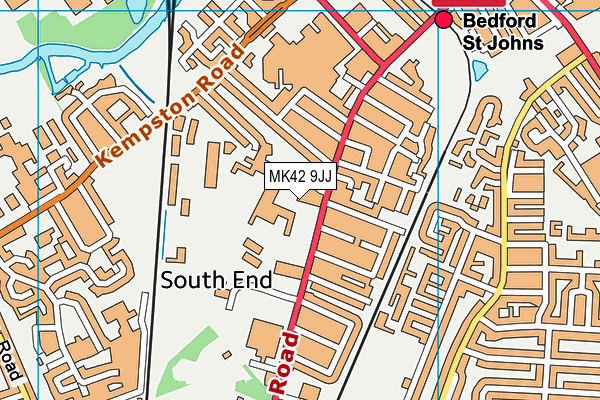 MK42 9JJ map - OS VectorMap District (Ordnance Survey) MK42 9JJ map - OS VectorMap District (Ordnance Survey)