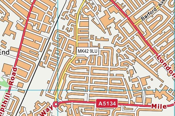 MK42 9LU map - OS VectorMap District (Ordnance Survey) MK42 9LU map - OS VectorMap District (Ordnance Survey)