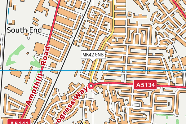 MK42 9NS map - OS VectorMap District (Ordnance Survey) MK42 9NS map - OS VectorMap District (Ordnance Survey)