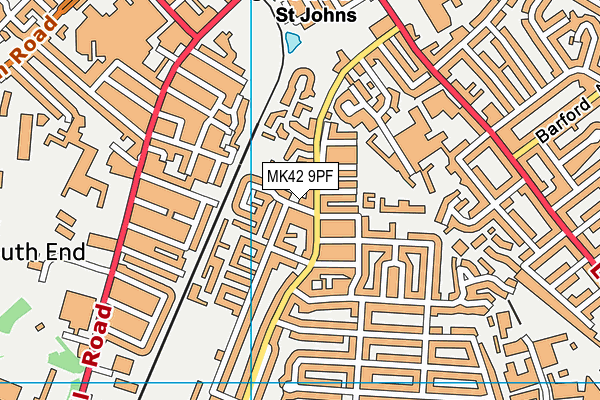 MK42 9PF map - OS VectorMap District (Ordnance Survey) MK42 9PF map - OS VectorMap District (Ordnance Survey)