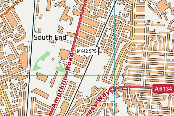 MK42 9PS map - OS VectorMap District (Ordnance Survey) MK42 9PS map - OS VectorMap District (Ordnance Survey)