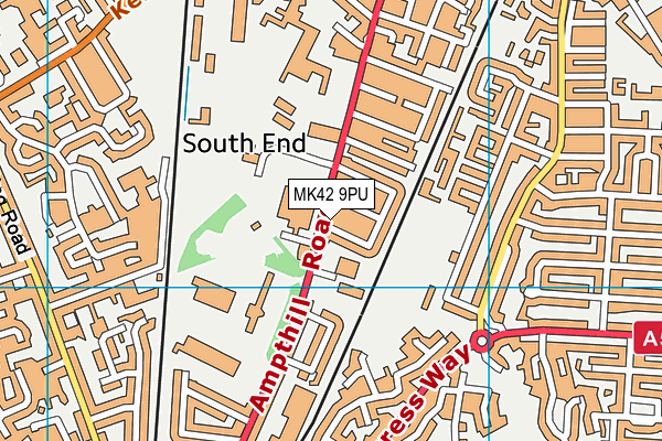 MK42 9PU map - OS VectorMap District (Ordnance Survey) MK42 9PU map - OS VectorMap District (Ordnance Survey)