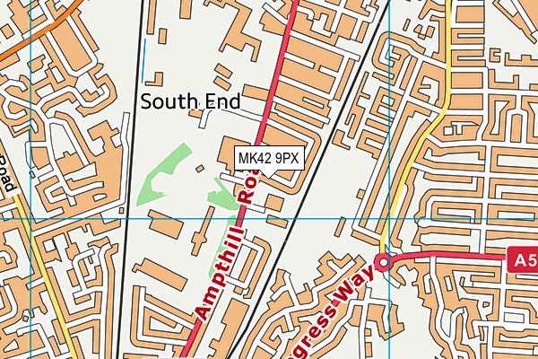 MK42 9PX map - OS VectorMap District (Ordnance Survey) MK42 9PX map - OS VectorMap District (Ordnance Survey)