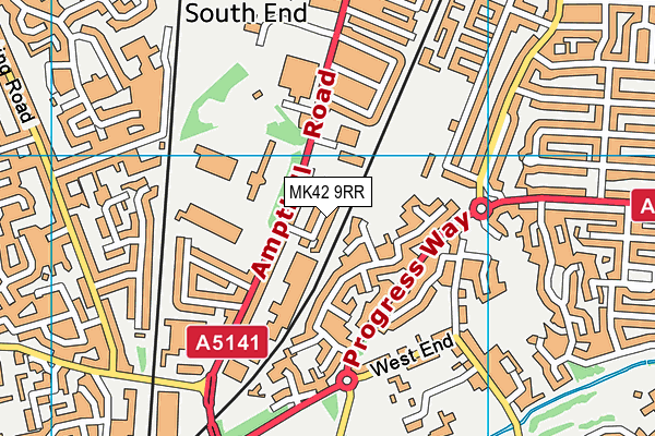 MK42 9RR map - OS VectorMap District (Ordnance Survey) MK42 9RR map - OS VectorMap District (Ordnance Survey)