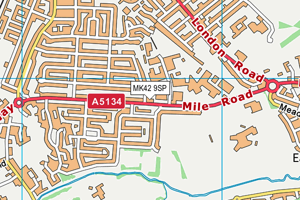 MK42 9SP map - OS VectorMap District (Ordnance Survey) MK42 9SP map - OS VectorMap District (Ordnance Survey)