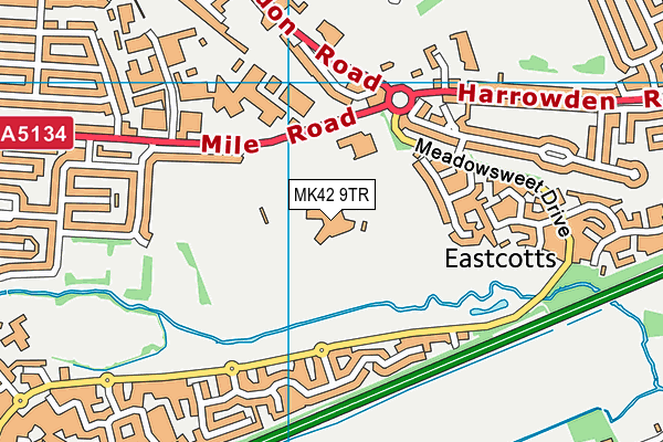 MK42 9TR map - OS VectorMap District (Ordnance Survey) MK42 9TR map - OS VectorMap District (Ordnance Survey)