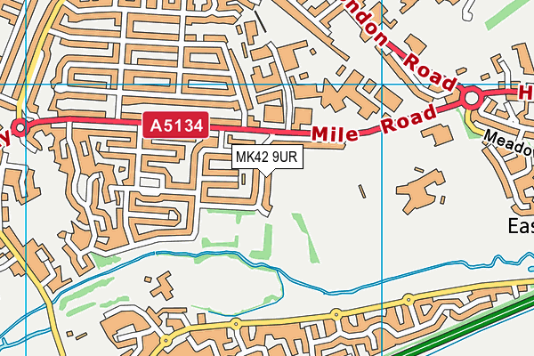 MK42 9UR map - OS VectorMap District (Ordnance Survey) MK42 9UR map - OS VectorMap District (Ordnance Survey)