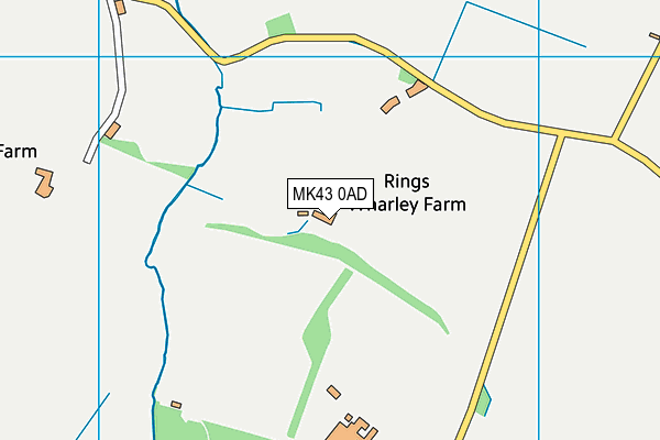 MK43 0AD map - OS VectorMap District (Ordnance Survey) MK43 0AD map - OS VectorMap District (Ordnance Survey)