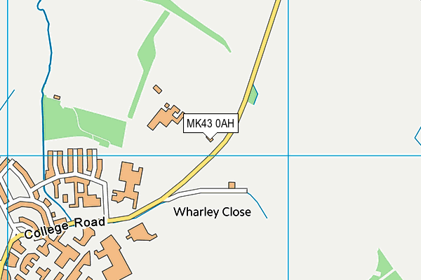 MK43 0AH map - OS VectorMap District (Ordnance Survey) MK43 0AH map - OS VectorMap District (Ordnance Survey)