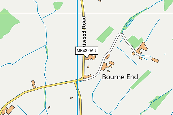 MK43 0AU map - OS VectorMap District (Ordnance Survey) MK43 0AU map - OS VectorMap District (Ordnance Survey)