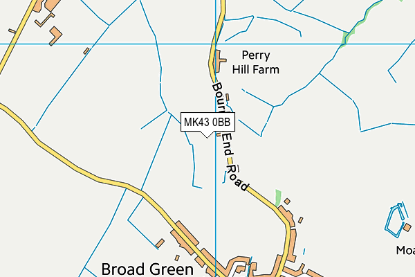 MK43 0BB map - OS VectorMap District (Ordnance Survey) MK43 0BB map - OS VectorMap District (Ordnance Survey)