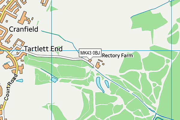 MK43 0BJ map - OS VectorMap District (Ordnance Survey) MK43 0BJ map - OS VectorMap District (Ordnance Survey)