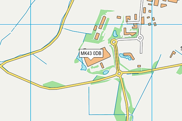 MK43 0DB map - OS VectorMap District (Ordnance Survey) MK43 0DB map - OS VectorMap District (Ordnance Survey)